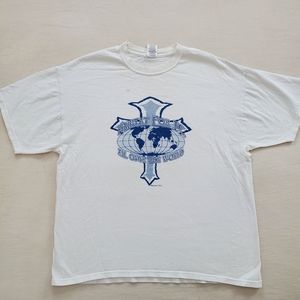 Y2k Jesus Faith White Adults Unisex Graphic Tee xl